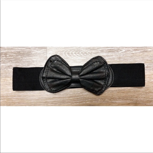 Accessories - Black Bow Belt
